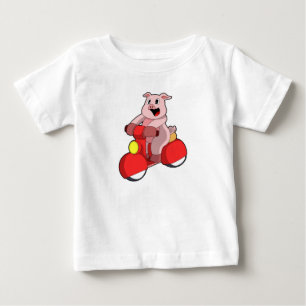 Gris som Biker med Scooter T Shirt