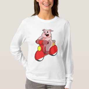 Gris som Biker med Scooter T Shirt