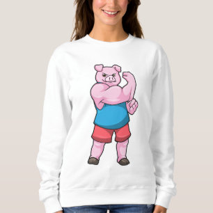 Gris som Bodybyggare med stor Upper arm T Shirt