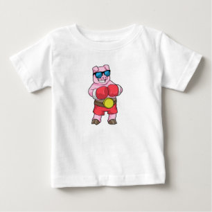 Gris som Boxer med Boxinghandskar T Shirt