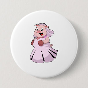 Gris som Bride med Bröllop dress.PNG Knapp