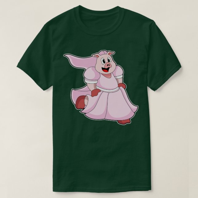 Gris som Bride med Bröllop klänning T Shirt (Design framsida)