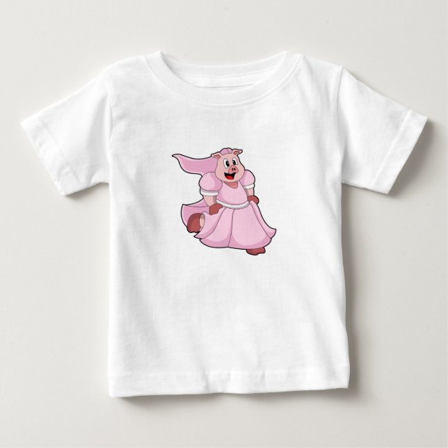 Gris som brud med bröllopsklänning t shirt (Framsida)