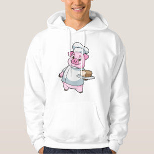 Gris som Chef med Platter och kummel Hoodie