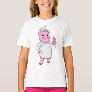 Gris som Cook med Chef hat T Shirt