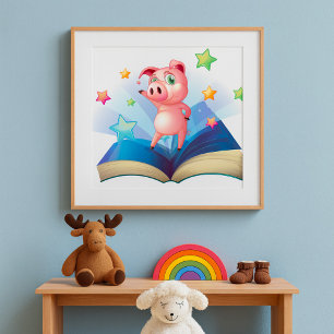 Gris som dansar på A Bok Poster
