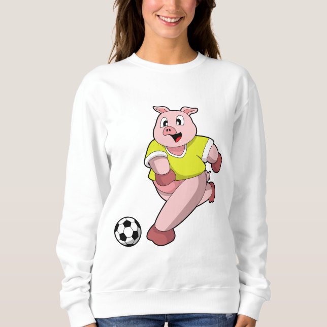 Gris som fotbollsspelare med fotboll t shirt (Framsida)