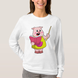 Gris som lärare med Bok T Shirt