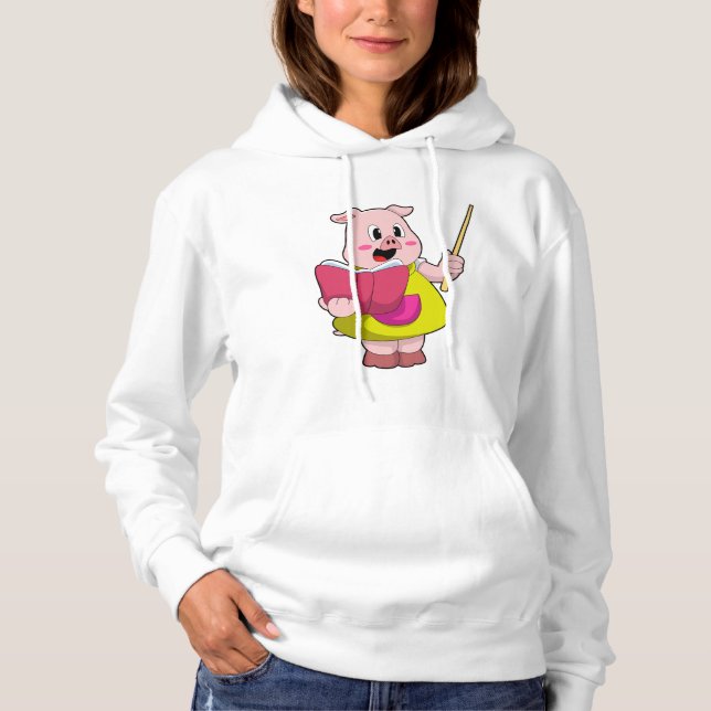 Gris som lärare med Bok T Shirt (Framsida)