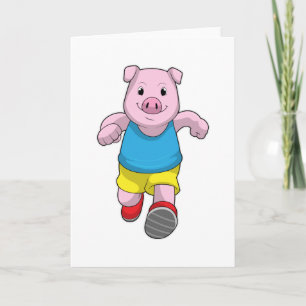 Gris som löpare vid löpning kort