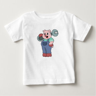 Gris som mekanik med Wrench T Shirt