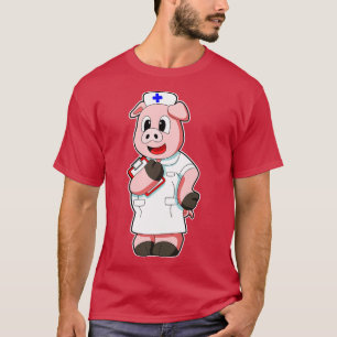 Gris som sjuksköterska med Smock T Shirt
