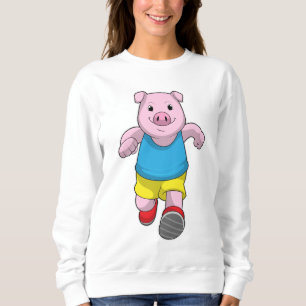 Gris som Springer vid körning T Shirt