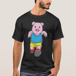 Gris som Springer vid körning T Shirt