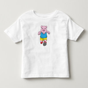 Gris som Springer vid körning T Shirt