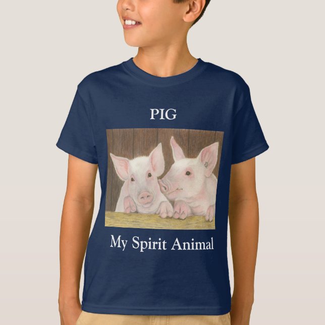 Gris Spirit Animal T Shirt (Framsida)