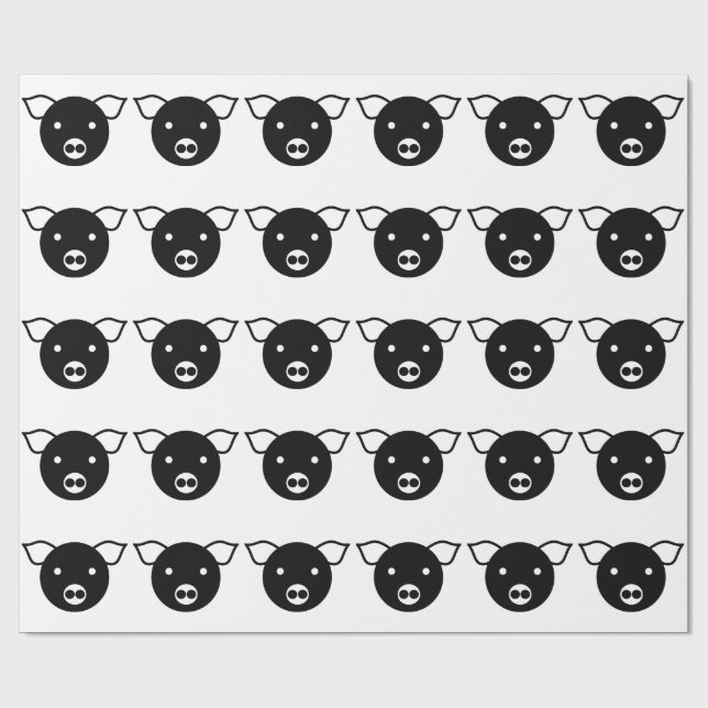 GRIS (STILFULLT SVARTVITT) som slår in papper Presentpapper (Platt)