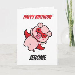 Gris superhjälte-ungar, superhjältefödelsekort helgkort