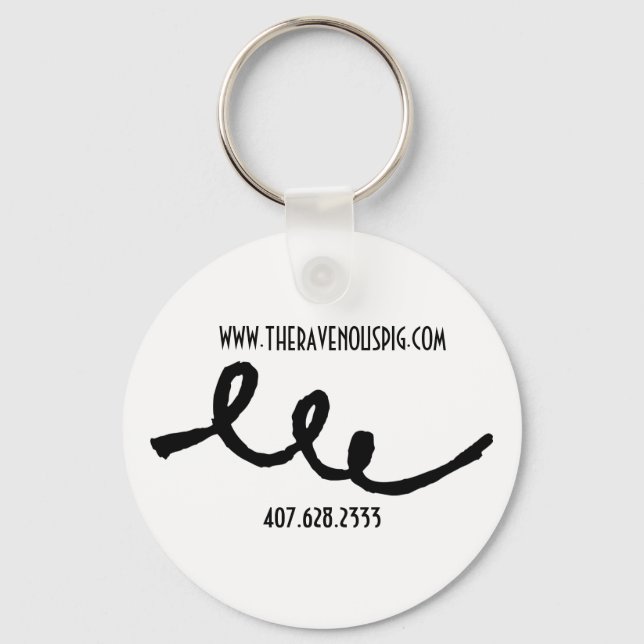 Gris Svan Nyckelring (Framsida)