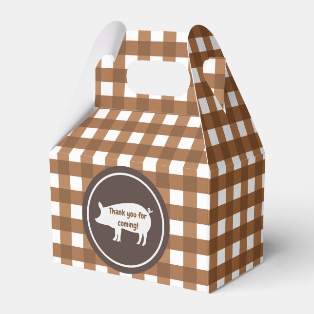 Gris, tack party box presentaskar (Framsidan Sidan)