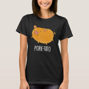 Gris-tato Funny Potato Pun Mörk BG T Shirt
