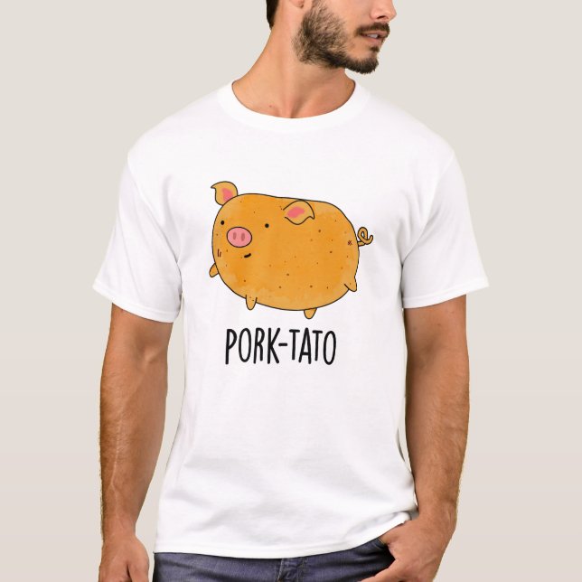 Gris-tato Funny Potato Pun T Shirt (Framsida)