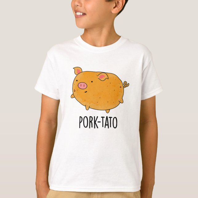 Gris-tato Funny Potato Pun T Shirt (Framsida)