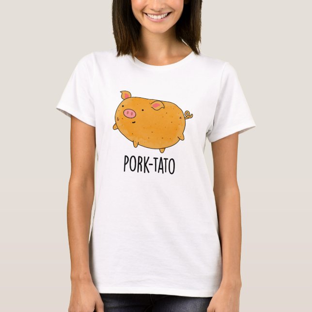 Gris-tato Funny Potato Pun T Shirt (Framsida)