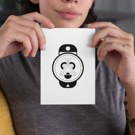 Gris-tecken Post-it Block