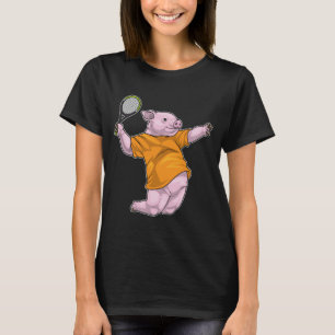 Gris Tennis Tennis Tennis racket T Shirt