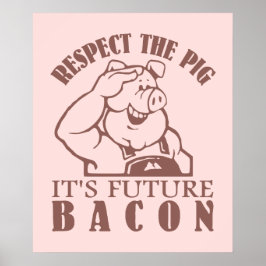 GRIS TILL BACON ANPASSNINGSBAR FÄRG POSTER