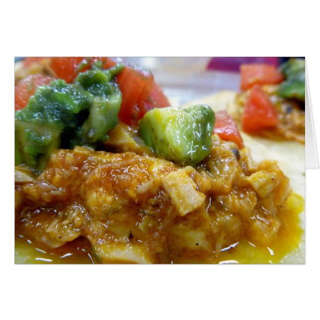 Gris tostada hälsningskort (Framsidan Horizontal)