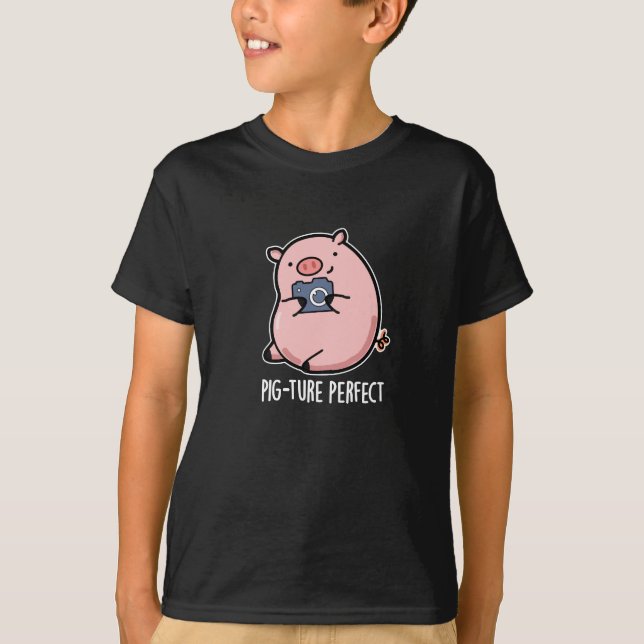 Gris ture Perfekt Funny Photography Gris Pun Mörk  T Shirt (Framsida)
