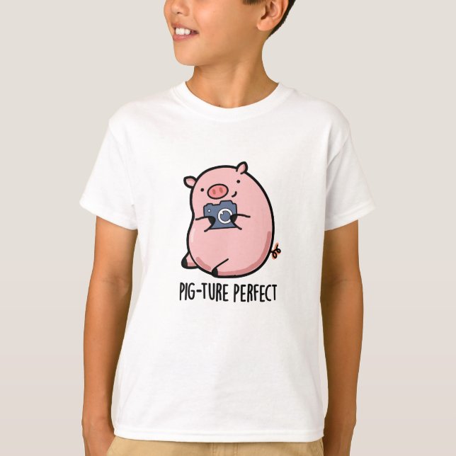 Gris ture Perfekt Funny Photography Gris Pun T Shirt (Framsida)