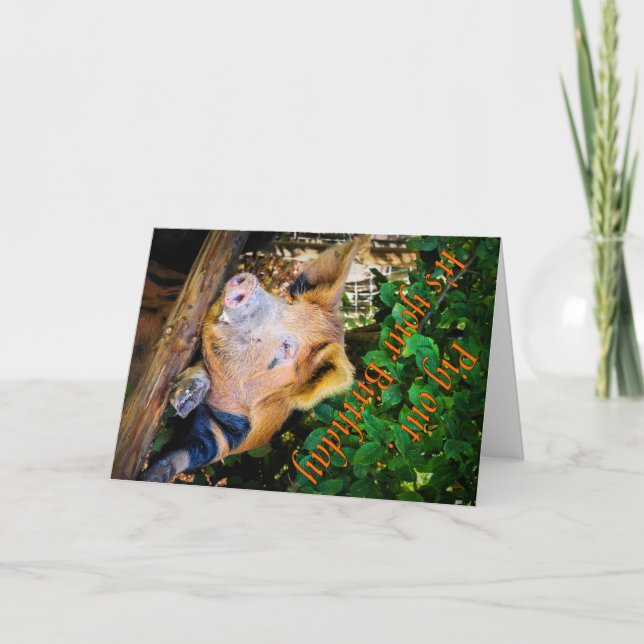 Gris ut från födelsedagskort kort (Framsida)