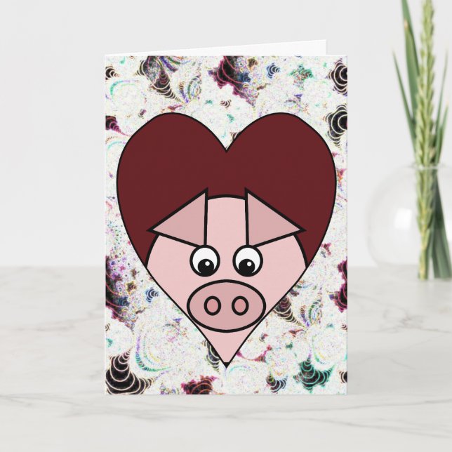 Gris Valentine Card Helgkort (Framsida)