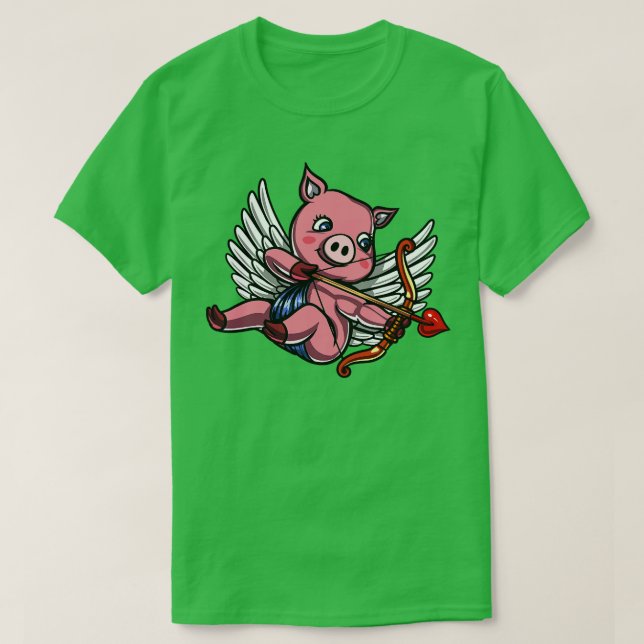 Gris Valentines day Cupid T Shirt (Design framsida)