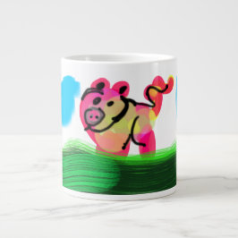 Gris vår jumbo mugg