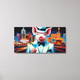 GRIS-VEGAS NIGHTLIFE CANVASTRYCK