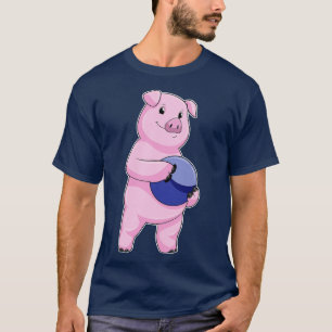 Gris vid Bowling med Bowling ball T Shirt