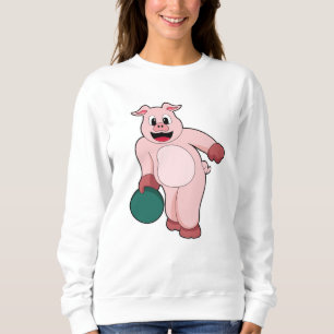 Gris vid Bowling med Bowling ball T Shirt