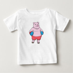 Gris vid Boxing med Boxing-handskar T Shirt