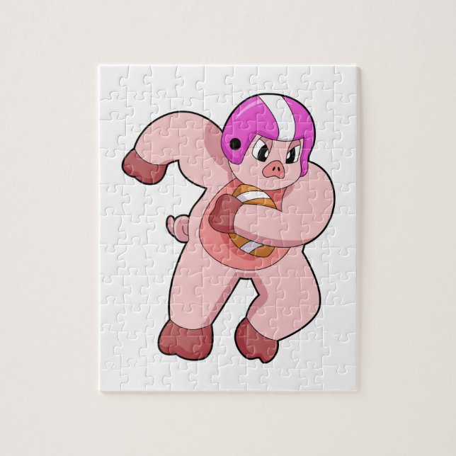 Gris vid fotbollsportsport pussel (Vertikal)