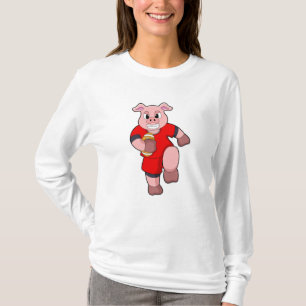 Gris vid fotbollsportsport t shirt
