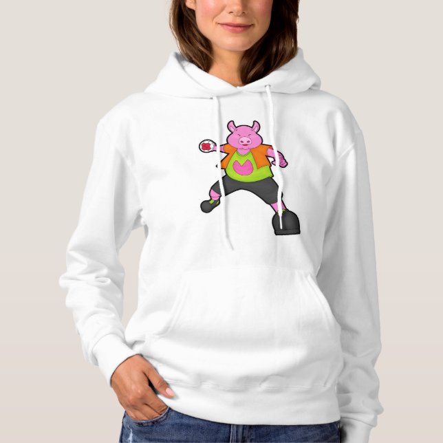 Gris vid Handball-spelare med handboll T Shirt (Framsida)