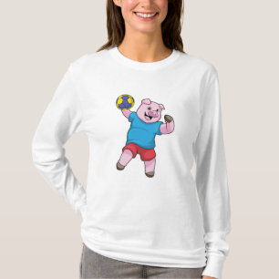 Gris vid Handball-sport T Shirt