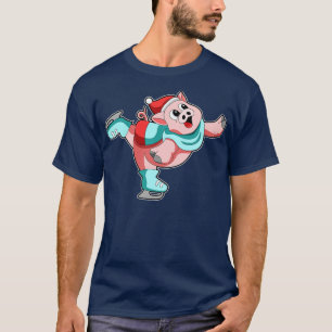 Gris vid isfiske med isskiffer 1 t shirt