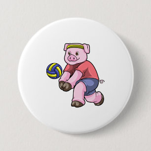 Gris vid sport med Volleyball Knapp