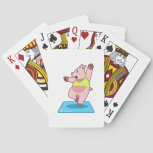 Gris vid Yoga Fitness Casinokort