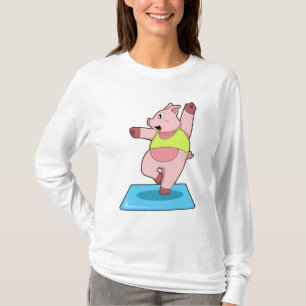 Gris vid Yoga Fitness T Shirt